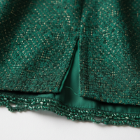 Emerald Green Midi Dress - Detail