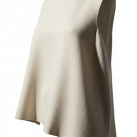 Sleeveless Top in Ivory - 45 Degree Angle