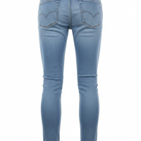 Slim-Fit Jeans in Light Blue Wash - Back View