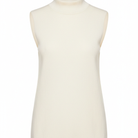Sleeveless Top in Ivory - Front View