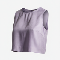 Crop Top in Lavender - 45 Degree Angle