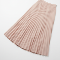 Pleated Skirt in Blush Pink - 45 Degree Angle