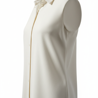Casual Shirt in Ivory White - 45 Degree Angle