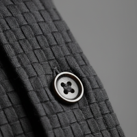 Casual Shirt in Charcoal Black - Fabric Detail
