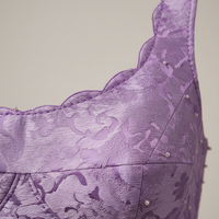 Crop Top in Lavender - Fabric Detail