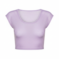 Crop Top in Lavender - Front View