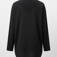 Casual Shirt in Charcoal Black - Back View