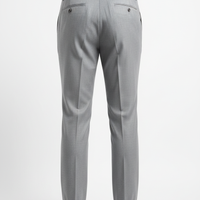 Formal Trousers in Light Gray - Back View