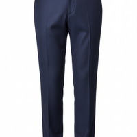 Formal Trousers in Midnight Blue - Front View