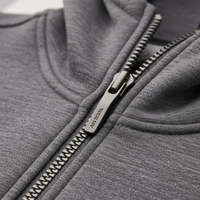 Hooded Jacket in Stone Gray - Fabric Detail