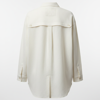 Casual Shirt in Ivory White - Back View