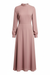 Midi Dress in Dusty Rose - Front View