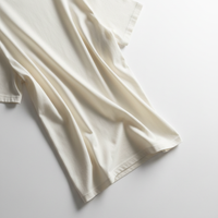 Oversized T-Shirt in Ivory White - 45 Degree Drape