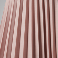Pleated Skirt in Blush Pink - Pleat Detail