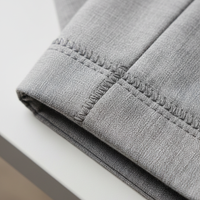 Formal Trousers in Light Gray - Fabric Detail