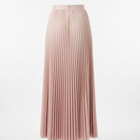 Pleated Skirt in Blush Pink - Back View
