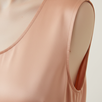 Sleeveless Top in Soft Peach - Fabric Detail