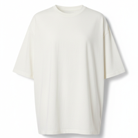 Oversized T-Shirt in Ivory White - Front View