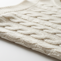 Knit Sweater in Cream - 45 Degree Angle