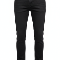 Slim-Fit Jeans in Black - Front View