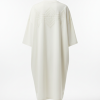 Oversized T-Shirt in Ivory White - Back View